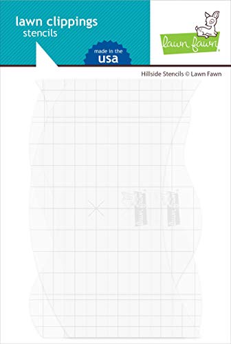 Lawn Fawn LF2247 Hillside Stencils Lawn Clippings