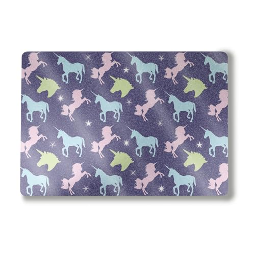 Glossy Glitter Laptop Skin Compatible with Surface Laptop 7 15" (2024) - Unicorn Dream - Premium 3M Vinyl Protective Wrap Decal Cover - Easy to Apply | Crafted in The USA by MightySkins