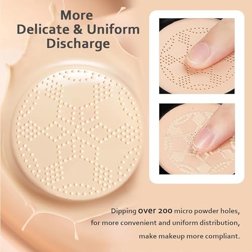 Mushroom Head Air Cushion CC Cream, Crema correctora y hidratante, base de cobertura completa, BB Crea-m de larga duración con esponja de hongos - imagen 6