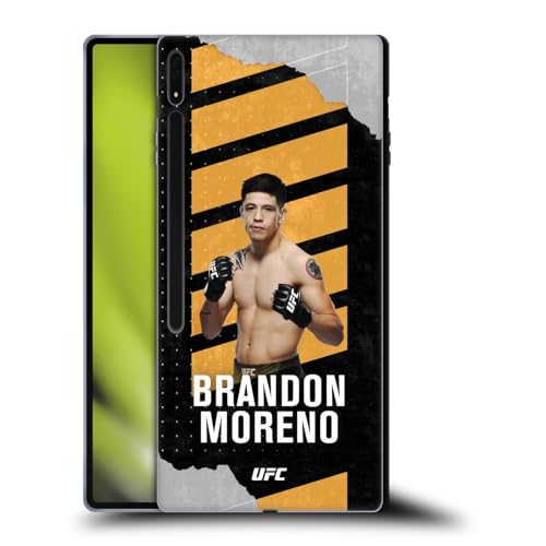 Head Case Designs Officially Licensed UFC Fight Card Brandon Moreno Soft Gel Case Compatible with Samsung Galaxy Tab S8 Ultra