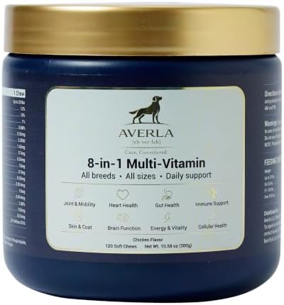 8-in-1 Dog Multivitamin Chews, Chicken, 120ct