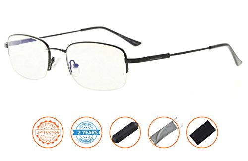 Image of CessBlu Computer Glasses Men Bendable Titanium Reading Eyeglasses Blue Light Filter