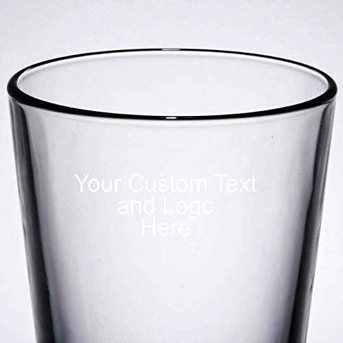 Any Text, Custom Customized Engraved Pint Glasses For Beer, 16 Oz Stein - Personalized Laser Engraved Text Customizable Gift For Him, For Her, For Wife, For Husband, For Them (Single Side Engraving) #TOP3