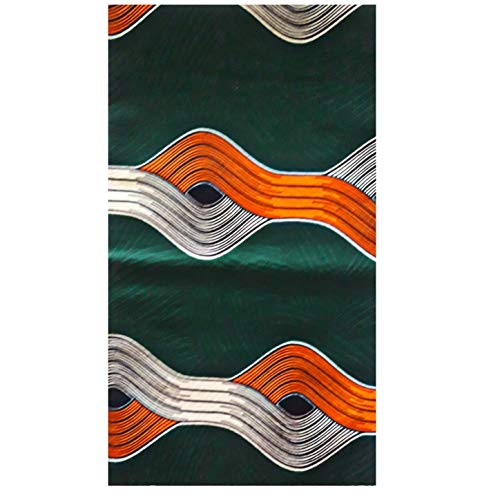 MAYNOWAX Coupon Pagne Tissu Wax Africain 100% coton 2 yards soit 180 cm x120cm