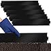Eikuavons Rasenkante verzinkt Metall, Beeteinfassung 5m 10m 15m 20m 25m 30m 35m 40m 45m 50m 100x15cm oder 100x18cm, Flexible Verformbar Beetumrandung, Schwarz (Länge 5m - Höhe 15cm)
