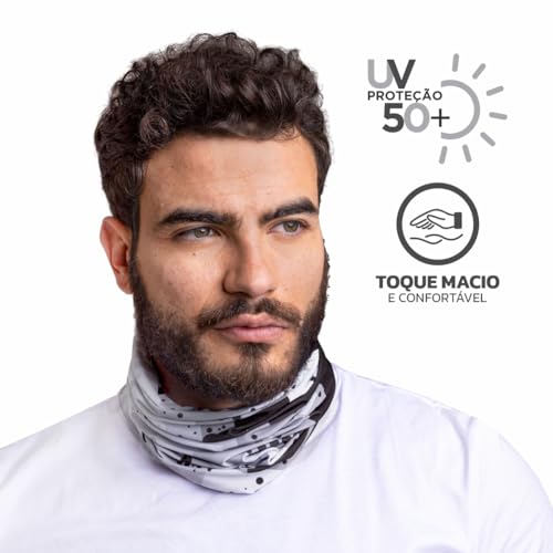 Bandana Faixa Tube Band Esportiva E01 FPS UV50+ Muvin - Proteção Solar, Confortável, Elástica e Comp