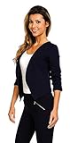 Hergestellt in EU Dykmod Damen Blazer Jacke Jäckchen lx34 Dunkelblau 48-50