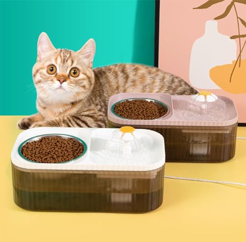 Fuente de agua y comedero 2 en 1 para gatos 3L miniatura 5