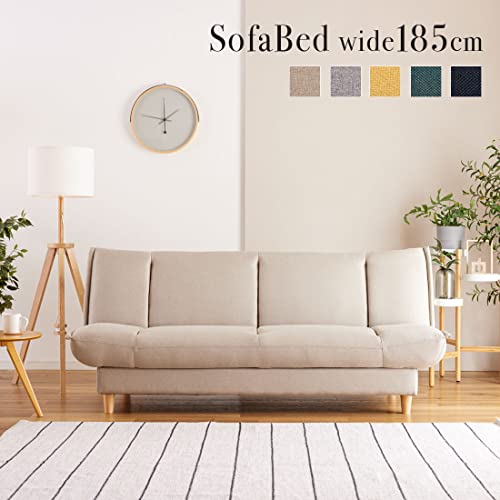 ソファベッド ソファーベッド 3人 3人掛け 収納 収納付き シングル ベージュ グレー 黄 イエロー グリーン 緑 ブラック 黒 シンプル 北欧 リテア2 (ベージュ) [2]