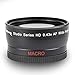 58mm 0.43x Wide Angle (w/Macro) High Definition Lens for DSLR Canon EOS Rebel 70D 77D 80D 90D T8i T7 T7i T6i T6s T6 T5i T5 T4i T3i T100 SL1 SL2 SL3 & More