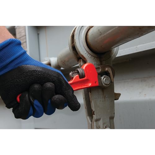 Image of Performance Tool W1133-8B 8 in. Red Adjustable Pipe Wrench