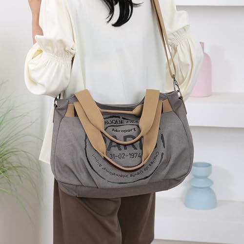 Sac à bandoulière en toile zippé grand volume pour éviter les sacs trop petits