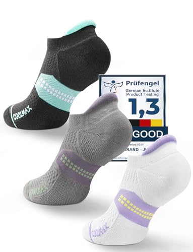 Juclise Coolmax Bamboo Viscose Compression Running Tab No Show Sock