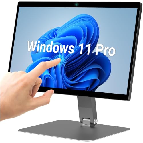 Image of All-in-One Industrial Touch Panel PC, Fanless Computer with Integrated 5MP Camera, 15.6 inch Touchscreen Tablet PC Win11 Pro, N5095 8GB RAM 128GB ROM, 1920*1080 IPS for Automation, Kiosk, Monitoring