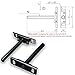 Ovillow Invisible Floating Shelf Brackets (Pack of 6) - Heavy Duty, Adjustable and Electroplated Wall Mounted Shelves Concealed Blind Support Bracket - DIY kit Includes Easy Installation Hardware