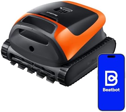 Beatbot (2026 Nuovo) Sora 30 Robot Piscina pareti e Fondo, Linea d'Acqua,Piattaforme,Robot Piscina Senza Fili,Parcheggio in Superficie dell'Acqua, Controllo App,Autonomia 5 Ore, capacità 5L, Orange