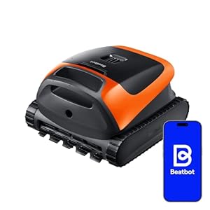 Beatbot (2026 Neu Sora 30 Poolroboter Akku Boden und Wand, 25700LPH Saugleistung, 3-Zonen-Reinigung, 5 Stunden Laufzeit, Filterkorb mit 5 L Kapazität, Mandarine