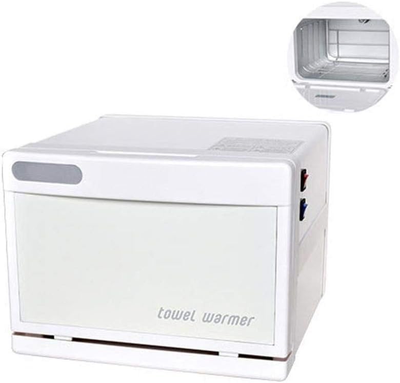 Mini Scaldasalviette 2-in-1 UV Ultravioletto Sterilizzatore Armadio Unghie Strumenti per Manicure Disinfezione per Salone di Bellezza Barbiere, White