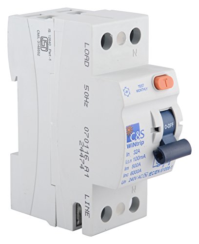 Image of C&S Electric 6kA Residual Current Circuit Breaker (White)