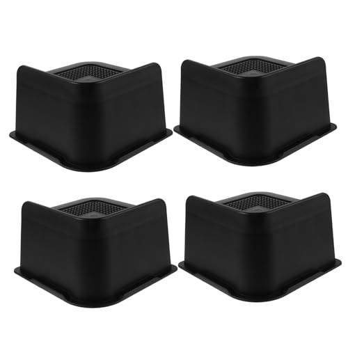 HOLIDYOYO 4pcs Bed Riser Blocks Durable Non-Slip Furniture Leg Pads for Couch Desk Table and Sofa Easy Installation Height Increase
