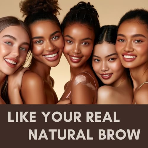 2CHILL 30° Gebogener Augenbrauenstift, Magic 2-in-1-Augenbrauen, Wasserfester Eyebrow Pen mit 4 Spitzen, Lebendige Microblading-Augenbrauenfarbe für Frauen (01 Hellbraun)