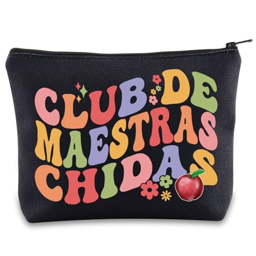 Spanish teacher makeup bag maestra appreciation gifts bilingual spanish teacher gifts maestra de espanol gift