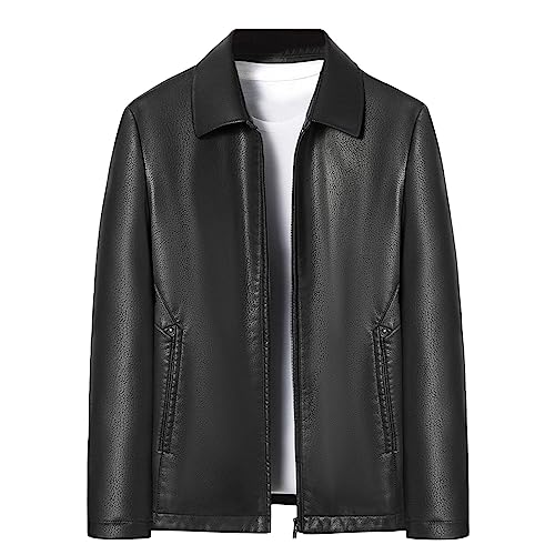Veste en cuir homme : fini le froid de mi-saison grâce à ce manteau coupe-vent zippé