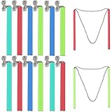 Meooeck 12 pcs Giant Bubble Wands Big Bubble Maker for Outdoor Toys for Adults Boys Girls Birthday Party Favor Lawn Park Beach Summer Activities(Green, Mint Green, Red, Blue)