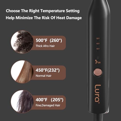 Lura HS3900 Ionic Pencil Flat Iron For Short Hair,3/10 Mini Flat Irons thumb #4