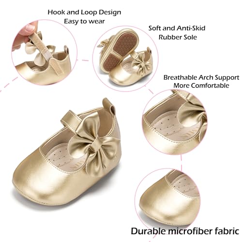 Image of PHIRAMIN Toddler Girl Mary Jane Dress Shoes-Little Girl School Uniform Shoes for Wedding Party