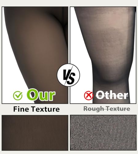 Fleece Lined Tights Leggings for Women, Black Tights Winter Warm Tights for Women Thermal Stockings for Women