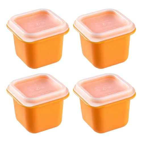Molde Para Hielo De Whisky,Bandeja Para Hielo Con Tapa | 4 Unidades De Moldes De Silicona Antihadherente Para Congelador Hogar Cocinas Comerciales Eventos Exteriores Y Autocaravanas