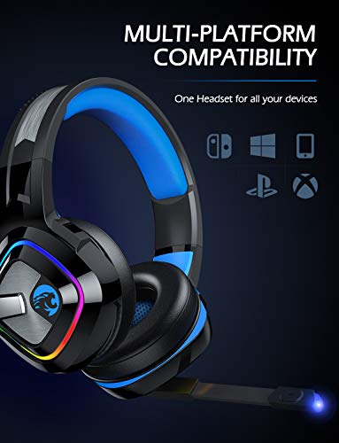 Ziumier Z66-BLUE Gaming Headset With Mic, Xbox One Headset thumb #5