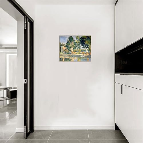 Tableau Paul Cézanne déco salon une toile nature impressionniste - 4
