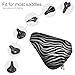 Zebra Print Bike Seat Cover Waterproof Bicycle Seat Cover Rainproof Bike Saddle Cushion Covers Protector with Drawstring Washable Bike Saddle Cover for Women Men City/Mountain