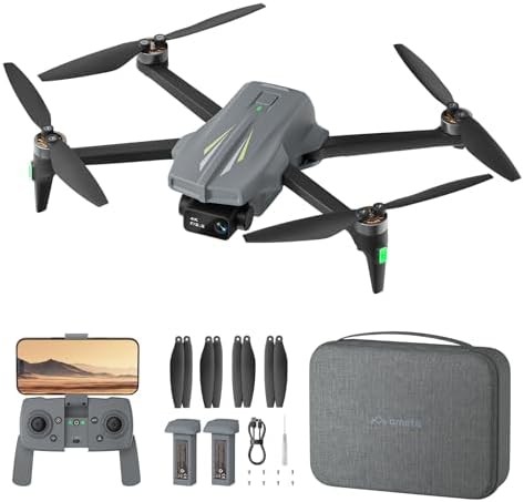 Ameta S20 Drones with Camera for Adults 4k UHD, GPS Drone for Adults Beginners with 50 Mins Long Flight, Brushless Motor, Altitude Hold, Cool Toys Gifts for Men Boys, Under 249g