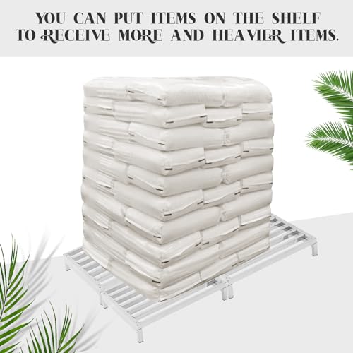 Image of MorningRo 2 Pack Dunnage Rack 23.6 inch Long x 23.6 inch Wide, 3.9 inch Height