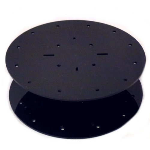 Super Cool Creations 21 cm di Diametro, 6,5 cm, in Acrilico, Forma Macchina per Cake Pop, con Supporto, 16 Fori, 5 cm di Distanza l'una dall'altra, Colore: Nero