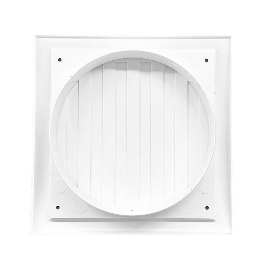 Griglia Ventilazione Con Zanzariera | Ø150mm | ABS Bianco | Per Interni Ed Esterni - Foto 8