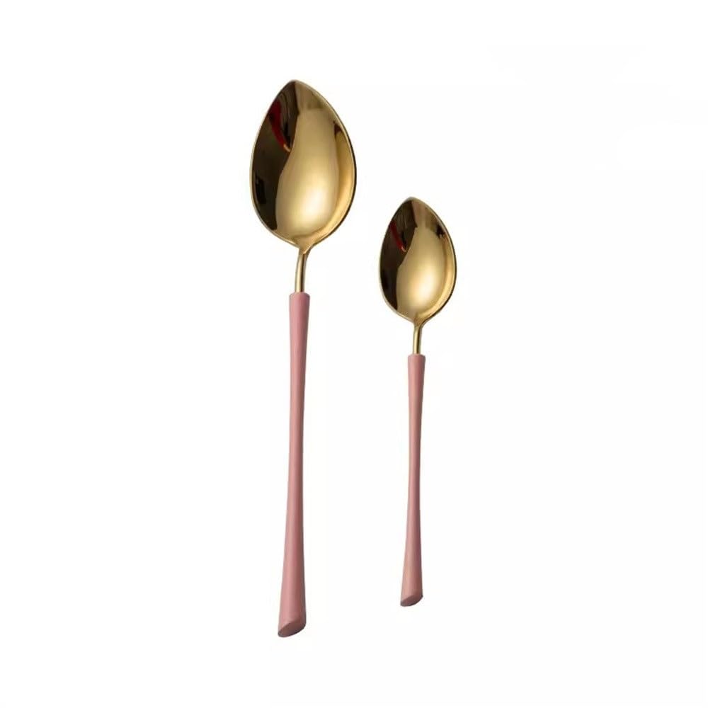 Cuillères De Service Cuillère délicate en Acier Inoxydable, cuillère à café Domestique, cuillère à Dessert