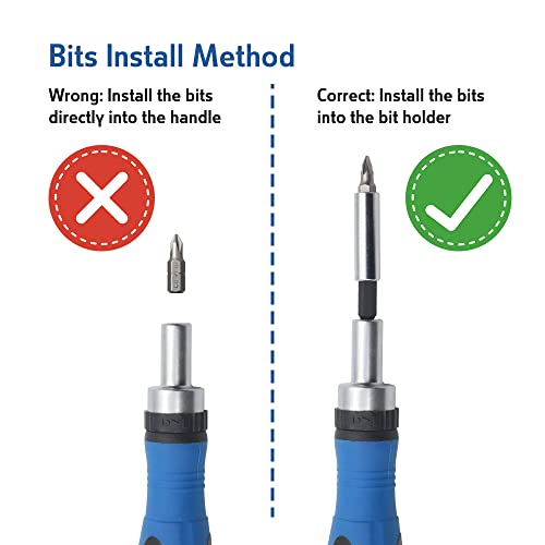 Akord 1012 In 1 Ratcheting Screwdriver Kit 12Pcs & Multi-Purpose Screws Assortment 1000Pcs - Phillips, Slotted, Torx And Pozi Bits Nut Driver+Socket Adapter+Wood Screws, Drywall Screws For Home Diy #TOP4