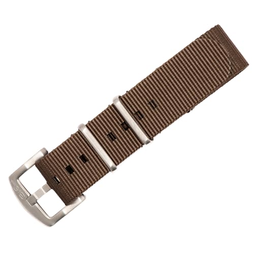 Image of BluShark - Original Collection Military-Style Waterproof Watch Strap, Fits All Timepiece Brands, Durable Nylon Wristwatch Accessories with Stainless Steel Buckle - 18mm, 20mm, 22mm & 24mm Watch Bands