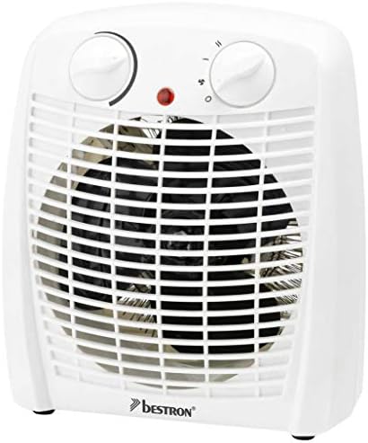 Bestron Heater, fan heater with 2 power levels, incl. tip-over and overheat protection, for rooms u...