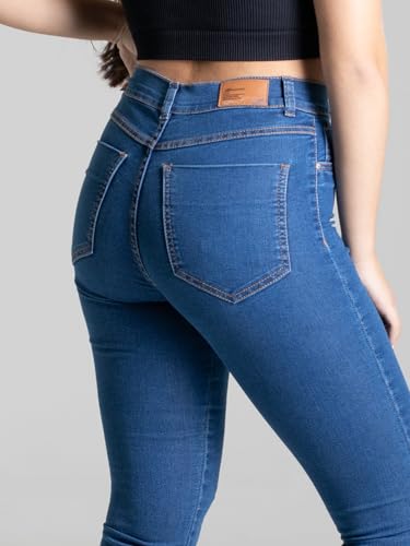Calça Jeans Feminina Sawary Boca de Sino Flare Boot Cut Lycra Elastano Confortável Moda Feminina Rou
