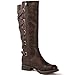 GLOBALWIN Women's Brown Boots For Women Knee High Fashion Boots For Fall Winter Size 8M