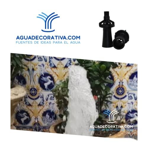 Agua Decorativa Boquillas para Fuentes Sumergidas de Chorro Espumoso Caños Toberas Surtidores de Agua para Estanques Eductores Mezclado