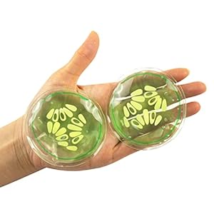 Hot and Cold Eye Pads, Reusable Eye Patches – Soothing, Revitalizing, Puffiness, Refresh, Relieves Stress, Relax, Relieves Puffiness and Tension.(Cucumber)