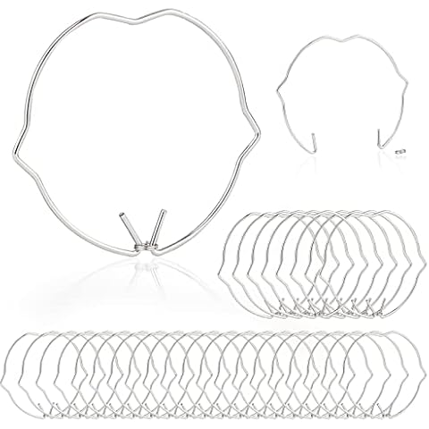 Roosea 30 Pcs MR16 Lamp Retaining Spring Clip Ring Diameter 50mm Retaining Spring Clasp Clips for Most LED Spot Light Recessed Downlights Halogen Bulb,ect Cover
