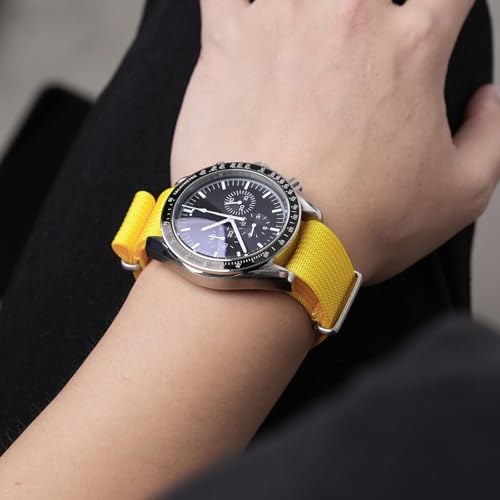 Image of TACTICAL FROG Nylon Watch Band 18mm 19 mm 20mm 22 mm 24 mm, Waterproof Military Watch Straps Replacement for Men Women, With Stainless Steel Buckle