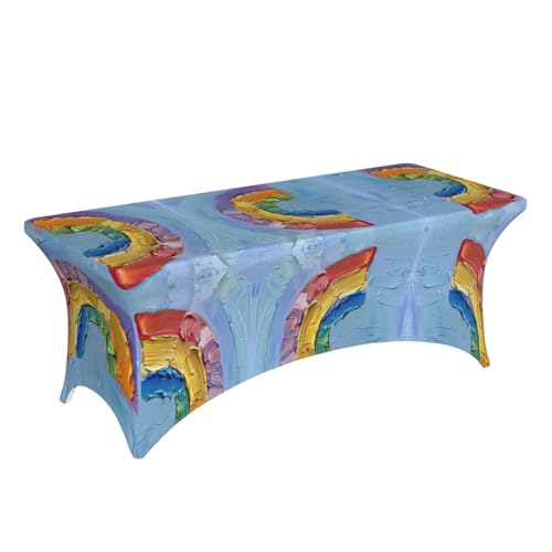 Nappe de table extensible sans pli en élasthanne, protège table 1,8 m lavable - 4
